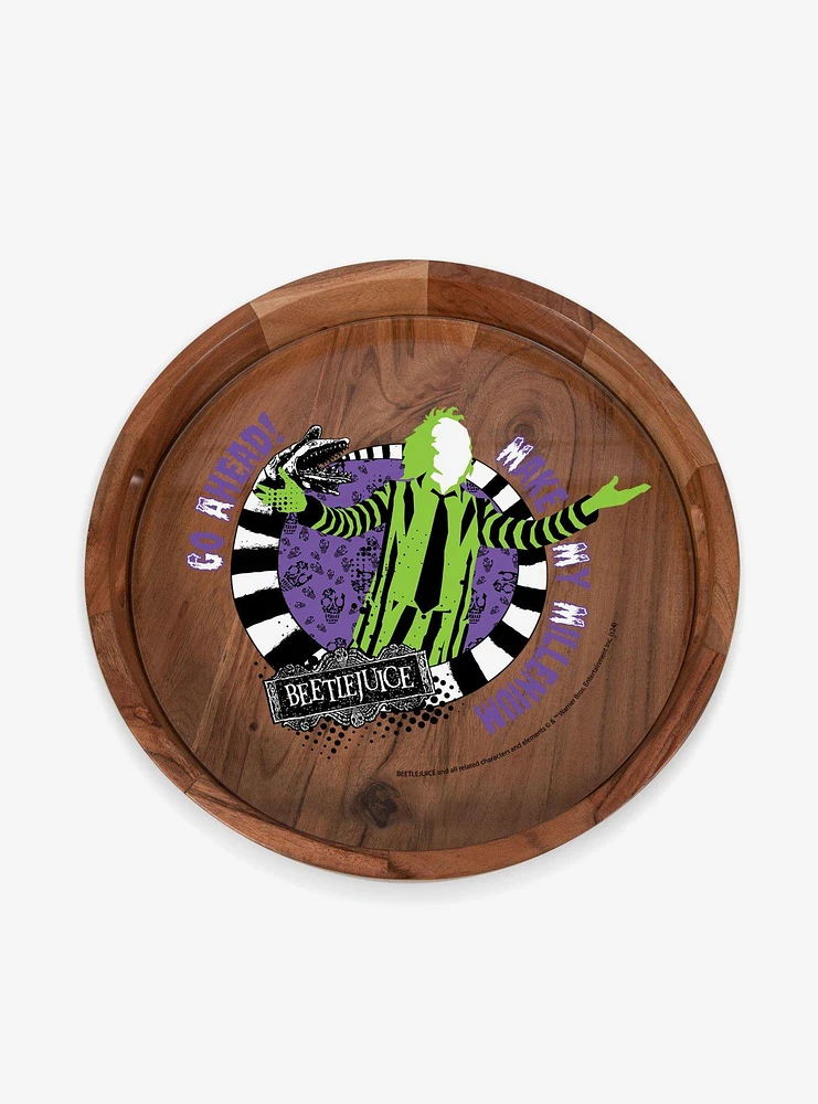 Beetlejuice Make My Millenium Serving Tray with Glass Insert