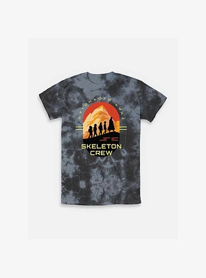 Skeleton Crew Group Silhouettes Tie-Dye T-Shirt