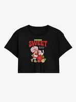 Strawberry Shortcake My Best Friend Is Sweet Womens Crop T-Shirt