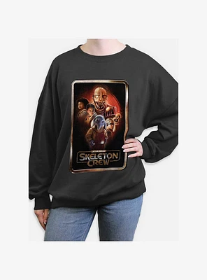 Skeleton Crew Poster Group Womens Oversized Sweatshirt
