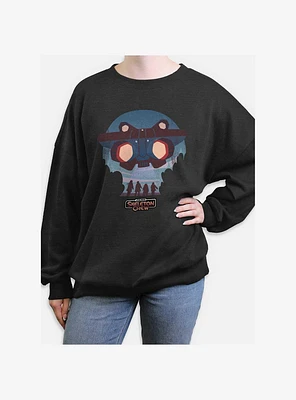 Skeleton Crew Kids And Ship Womens Oversized Sweatshirt