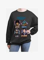 Skeleton Crew Names and Womens Oversized Sweatshirt