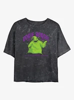 Disney The Nightmare Before Christmas Collegiate Oogie Mineral Wash Womens Crop T-Shirt