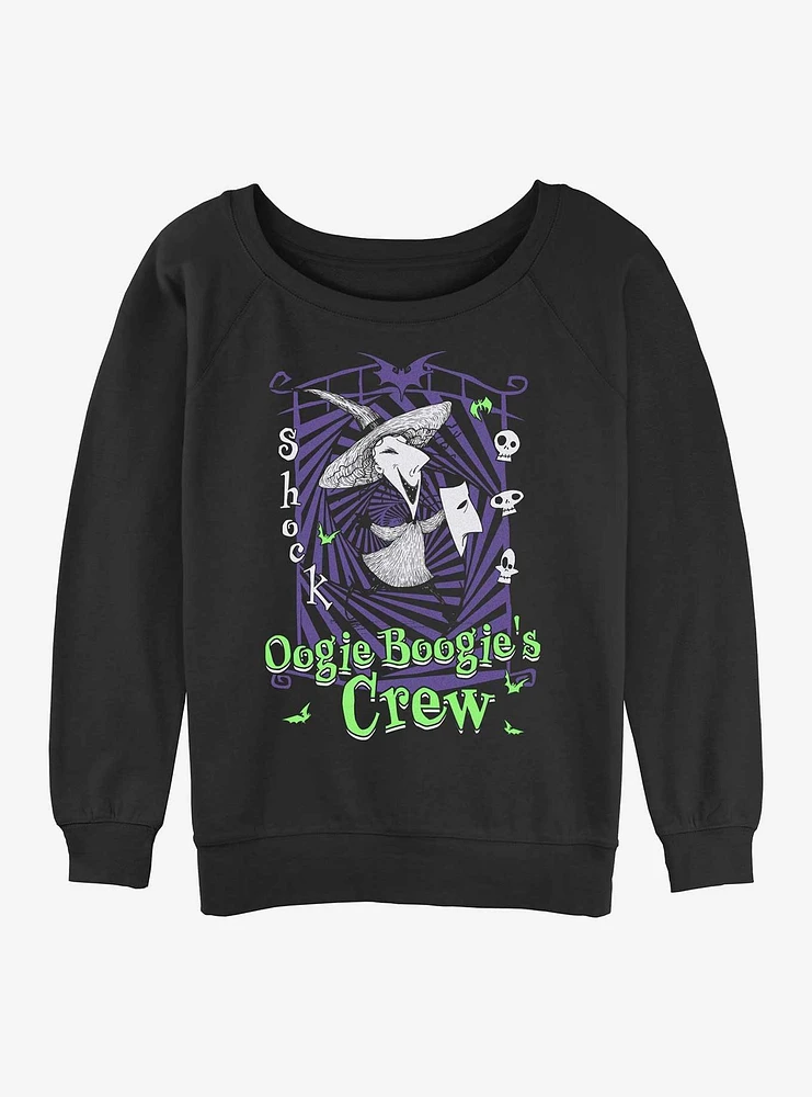 Disney The Nightmare Before Christmas Boogies Crew Shock Womens Slouchy Sweatshirt