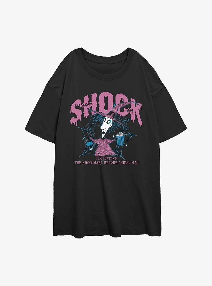Disney The Nightmare Before Christmas Collegiate Shock Womens Oversized T-Shirt