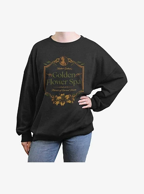 Disney Villains Mother Gothel's Golden Flower Spa Womens Oversized Sweatshirt
