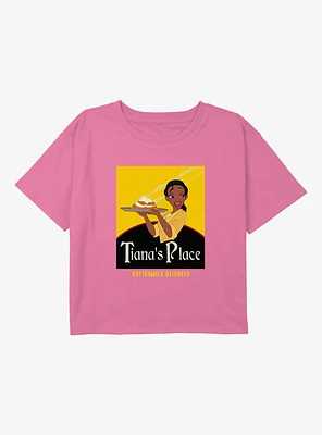 Disney the Princess And Frog Buttermilk Beignets Youth Girls Boxy T-Shirt