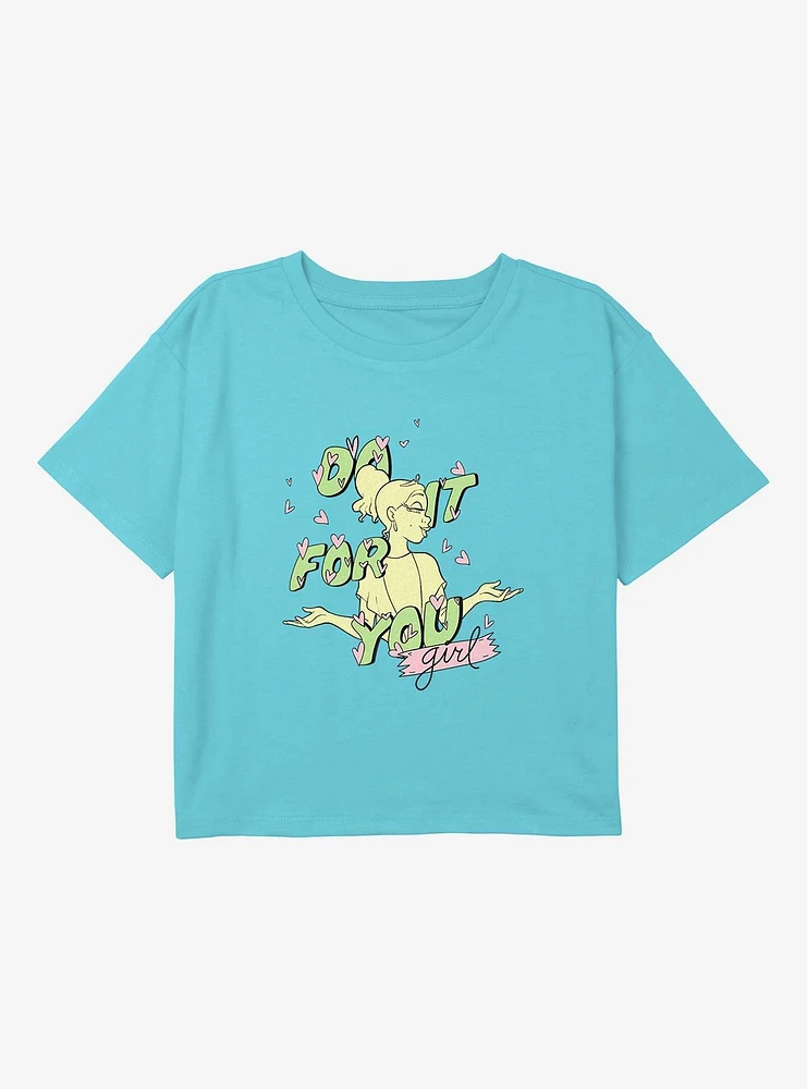 Disney The Princess And Frog Do It For You Youth Girls Boxy T-Shirt