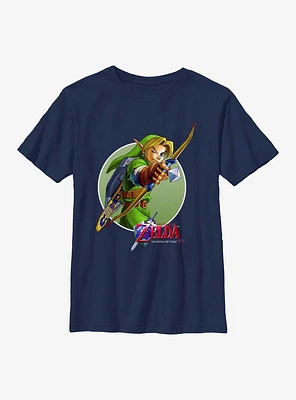 The Legend Of Zelda Link Aims Ocarina 3D Youth T-Shirt