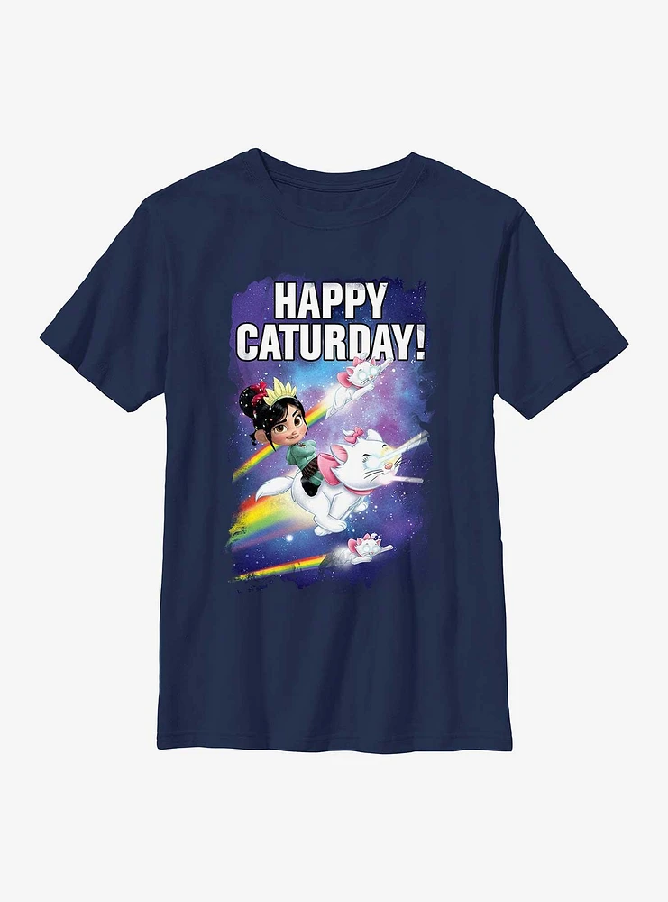 Disney Wreck It Penelope Happy Caturday Youth T-Shirt