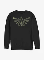 The Legend Of Zelda Camo Crest Sweatshirt