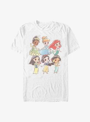 Disney Princesses Chibi Princess Grid T-Shirt