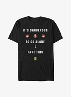 The Legend Of Zelda Dangerous To Go Alone Pixelated T-Shirt