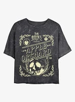 Disney Villains Evil Queen Apple Ochard Mineral Wash Womens Crop T-Shirt
