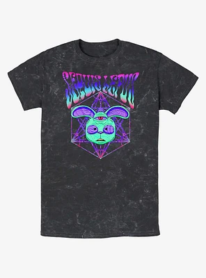 My Pet Hooligan Sequis Lepus Psychedelic Bunny Mineral Wash T-Shirt