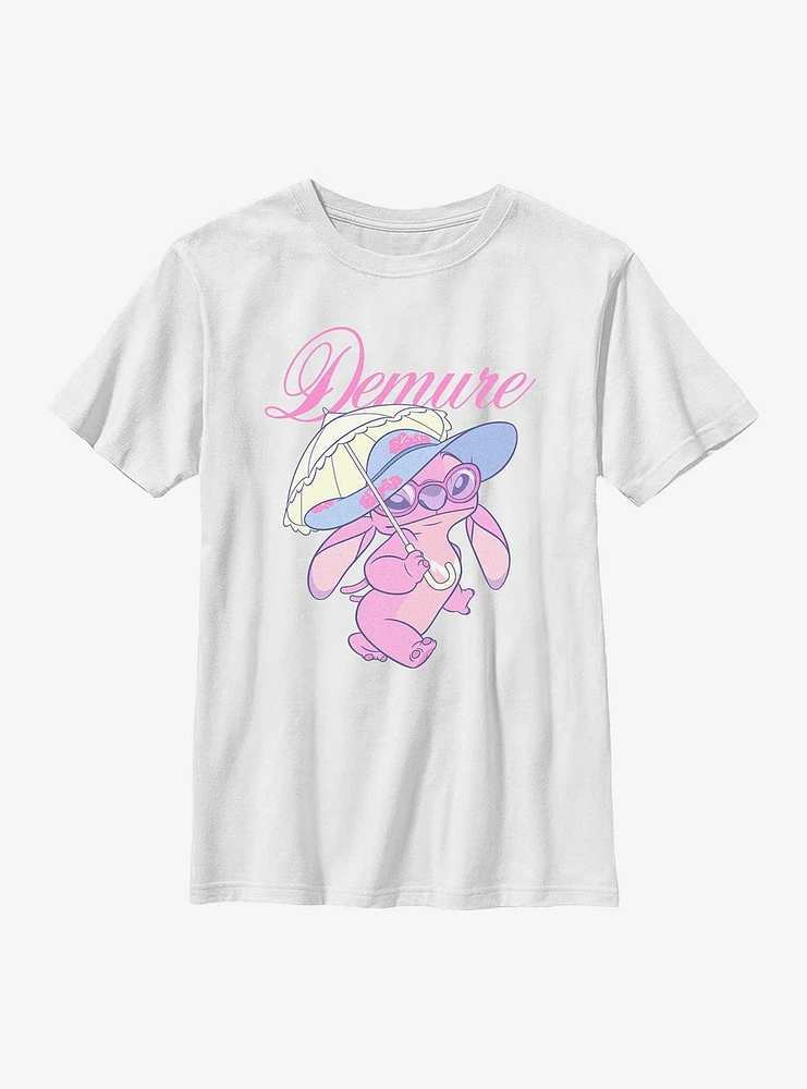 Disney Lilo & Stitch Demure Angel Youth T-Shirt