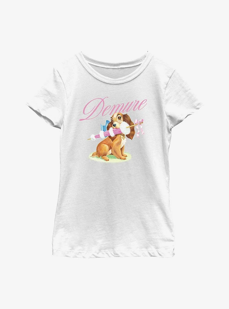 Disney Lady And The Tramp Demure Youth Girls T-Shirt