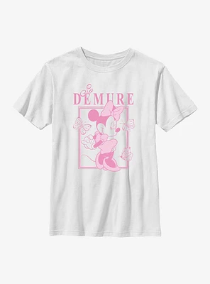 Disney Minnie Mouse So Demure Youth T-Shirt
