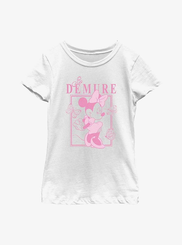 Disney Minnie Mouse So Demure Youth Girls T-Shirt