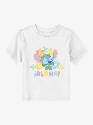 Disney Lilo & Stitch Aloha With Flowers Toddler T-Shirt
