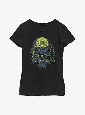 Disney The Haunted Mansion Montage Youth Girls T-Shirt