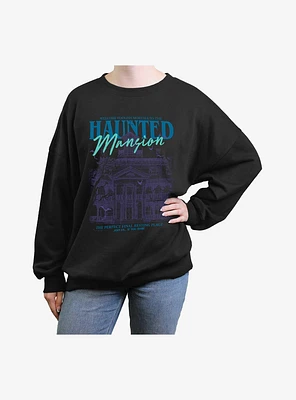 Disney The Haunted Mansion Focus Womens Oversized Sweatshirt