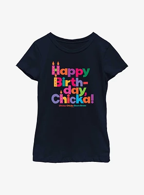 Chicka Boom Happy Birthday Youth Girls T-Shirt