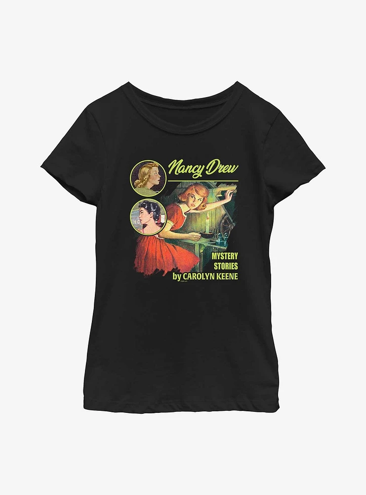 Nancy Drew Mystery Pulp Comic Youth Girls T-Shirt