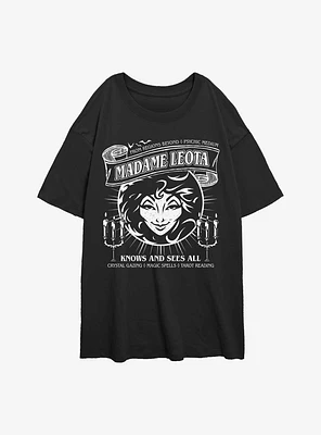Disney The Haunted Mansion Psychic Medium Womens Oversized T-Shirt