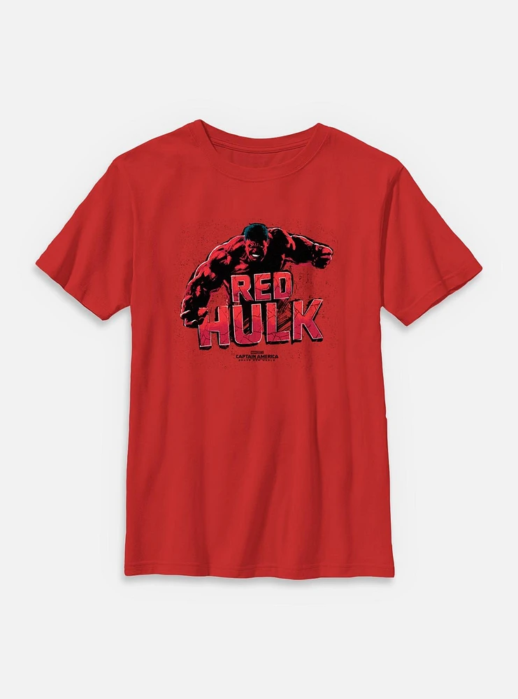 Marvel Captain America: Brave New World Red Hulk Angry Youth T-Shirt