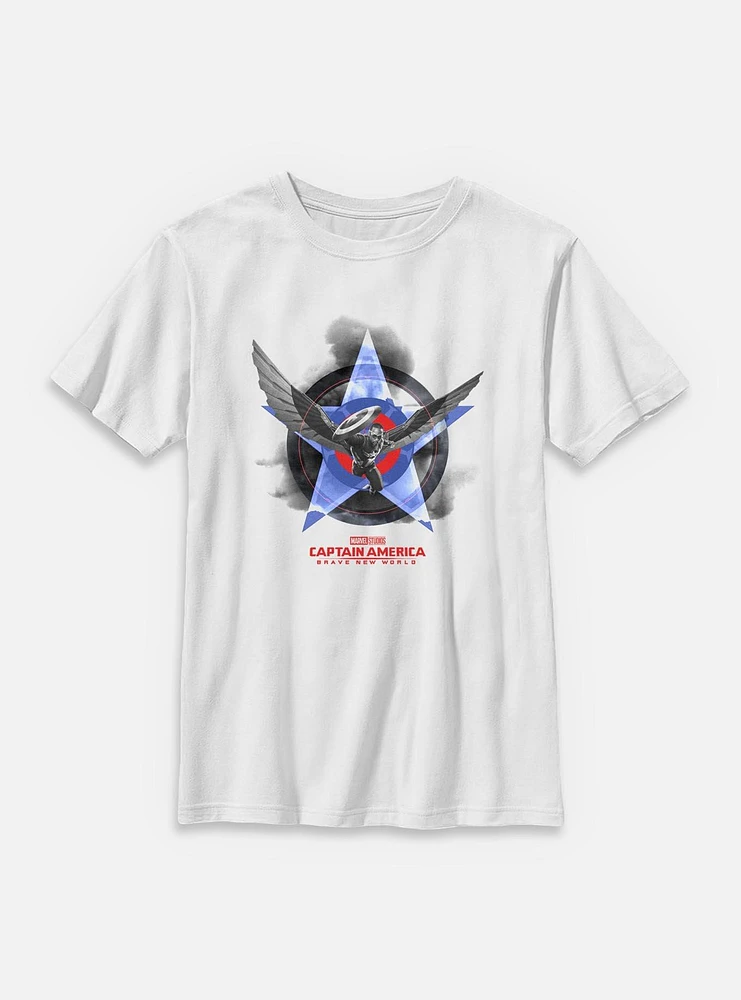 Marvel Captain America: Brave New World Flying High Youth T-Shirt
