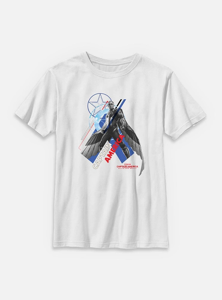 Marvel Captain America: Brave New World Pose Youth T-Shirt