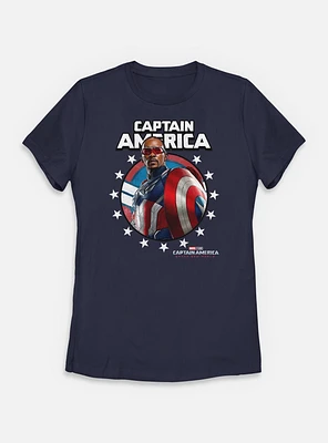 Marvel Captain America: Brave New World Crown Womens T-Shirt
