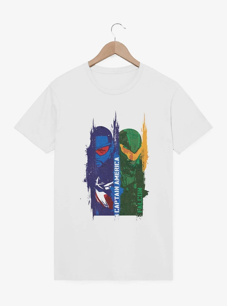 Marvel Captain America: Brave New World Split Faces T-Shirt