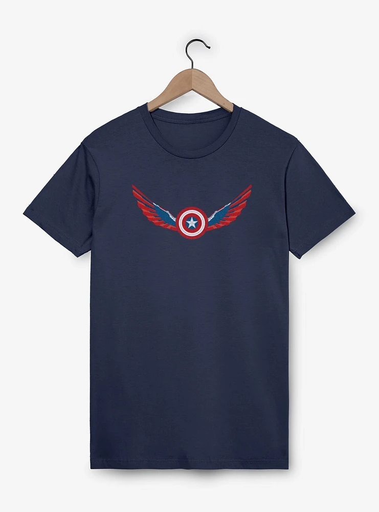 Marvel Captain America: Brave New World Wings Shield Falcon T-Shirt