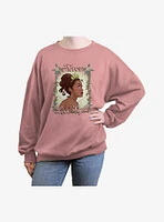 Disney The Princess And Frog Tiana Never Lose Sight Womens Oversized Sweatshirt