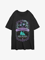 Disney The Princess And Frog Mardi Gras Dreams Womens Oversized T-Shirt