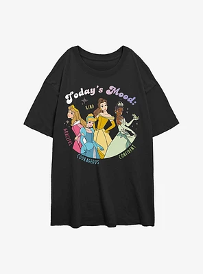 Disney Princesses Todays Mood Womens Oversized T-Shirt
