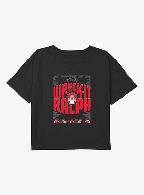 Disney Wreck It Ralph Stack Youth Girls Boxy T-Shirt