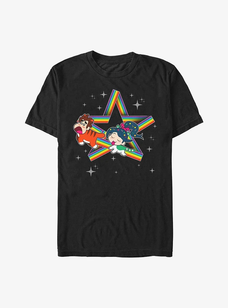 Disney Wreck It Ralph Rainbow Star T-Shirt