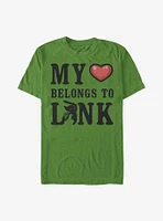 The Legend Of Zelda My Heart Belongs To Link T-Shirt