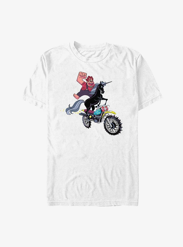 Disney Wreck It Ralph Unicorn Motorcycle T-Shirt
