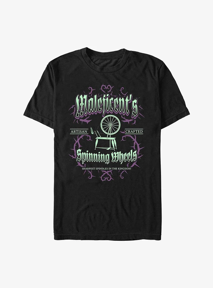 Disney Villains Maleficent Spinning Wheels Poster T-Shirt