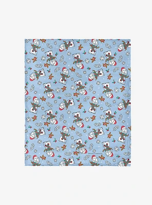 Garfield Snowman Garf 50x60" Silk Touch Throw Blanket