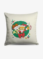 Garfield Garf Odie Wreath Throw Pillow