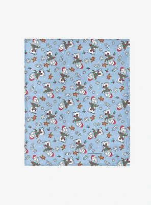 Garfield Snowman Garf 40x50" Silk Touch Throw Blanket