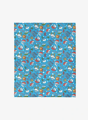 The Smurfs Smurfy Christmas 40x50" Silk Touch Throw Blanket