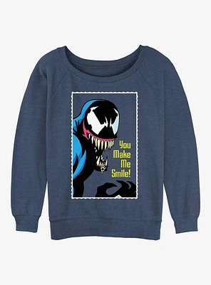 Marvel Venom You Make Me Smile Womens Slouchy Sweatshirt