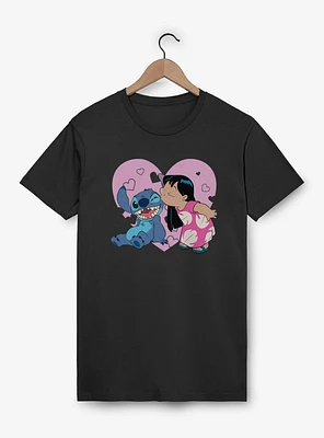 Disney Lilo & Stitch Heart Kisses T-Shirt