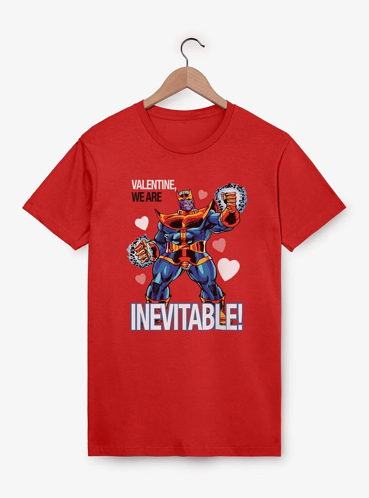Marvel Thanos Valentine We Are Inevitable T-Shirt